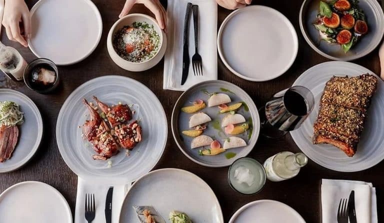 a table showing the most iconic food on LA