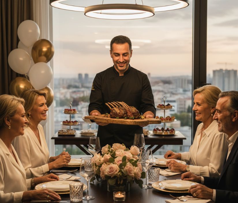 private chef for 60th birthday celebration