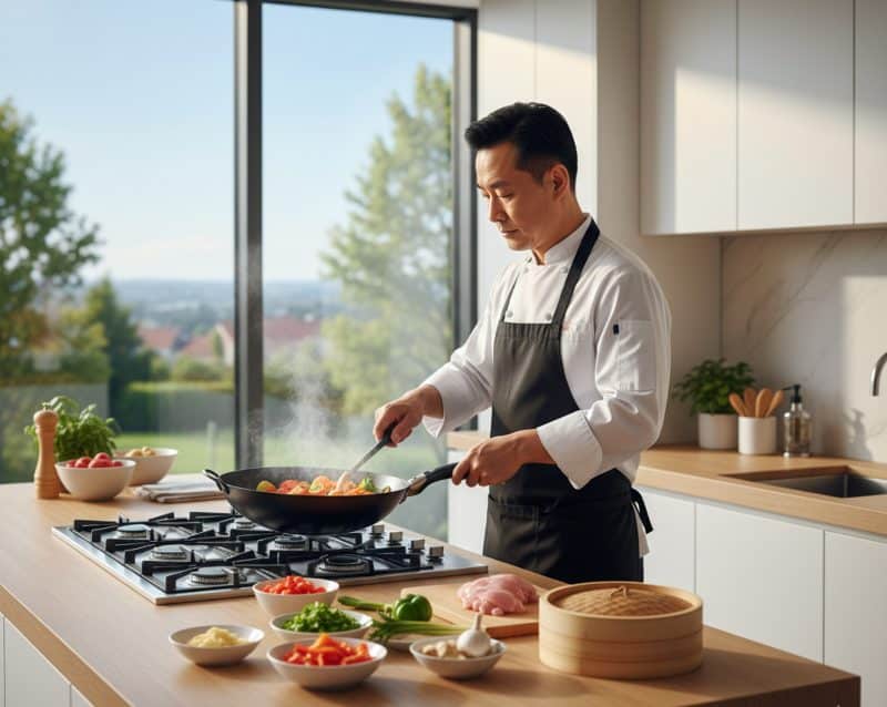 Chef chinoise à la maison