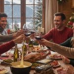 Christmas dinner with friends