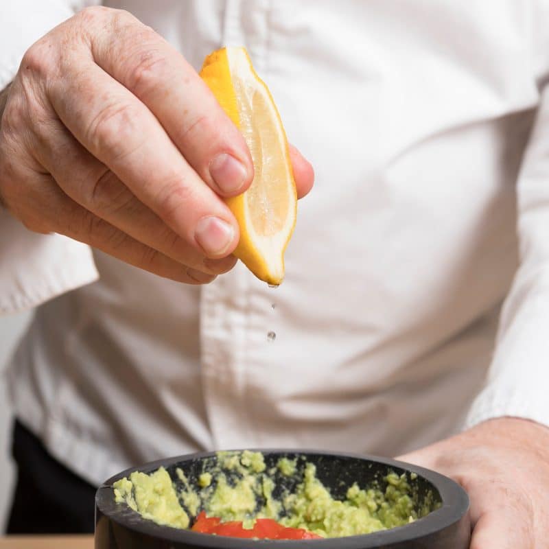 Geheime Guacamole eines Privatkochs
