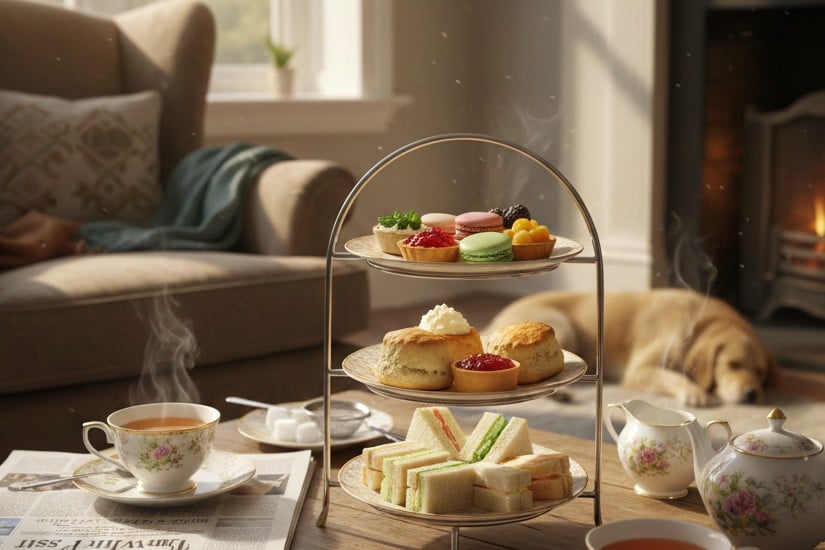 afternoon tea at home
