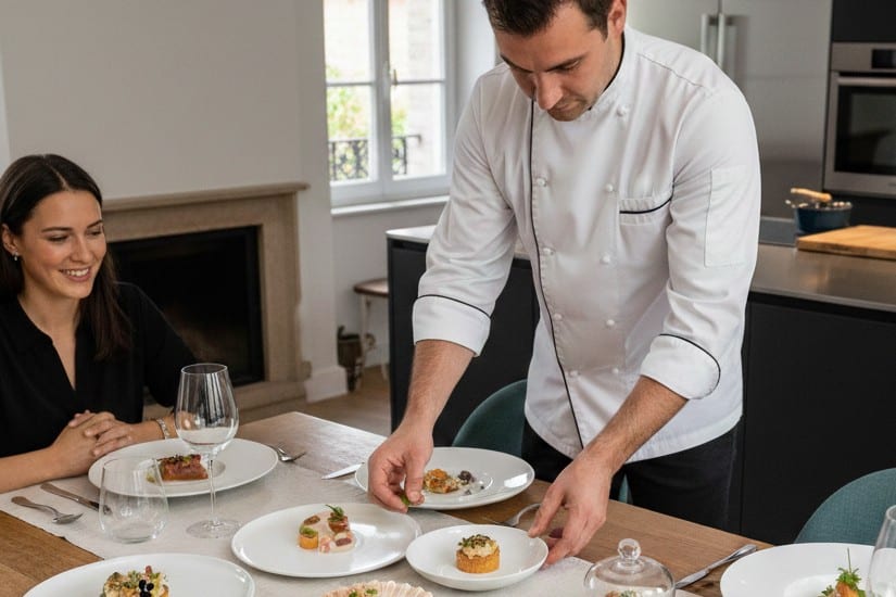 Degustation menu at home