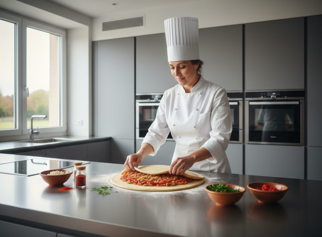cocinero especializado en empanada gallega