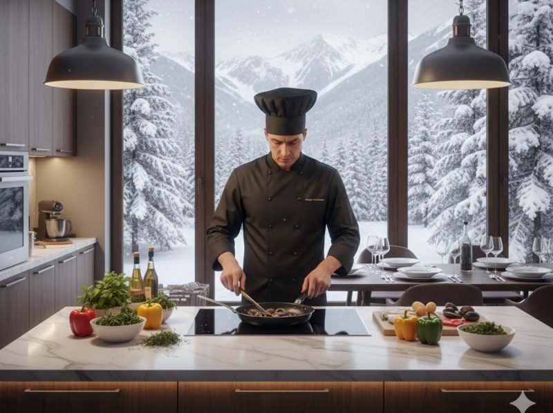 Cocinero privado para unas vacaciones de esquí
