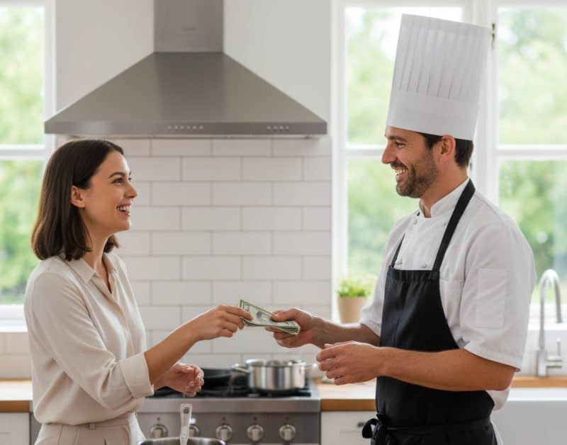 combien faut‑il donner de pourboire à un chef privé