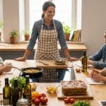 host a live cooking demonstration