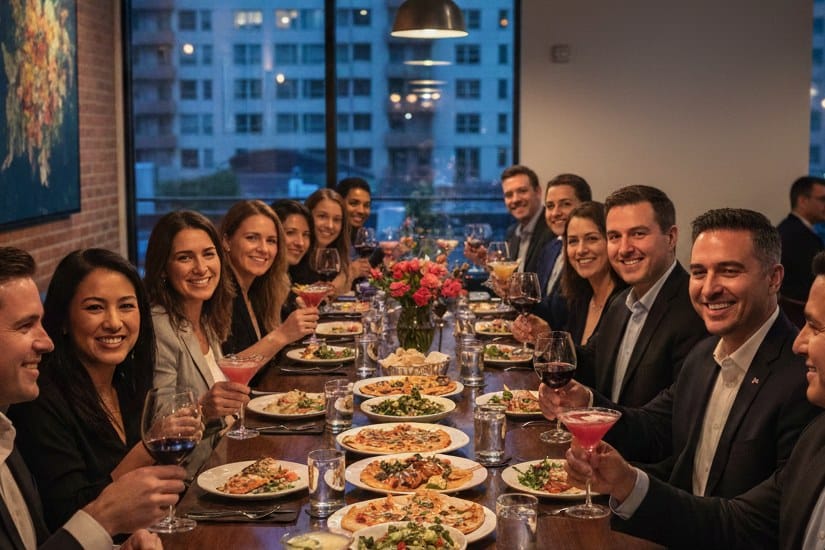 dinner with coworkers