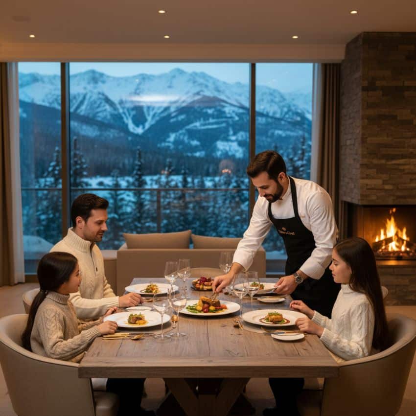 private chef for a family ski trip