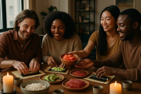 Sushi dinner party ideas: how to host an authentic experience at home friends and sushi