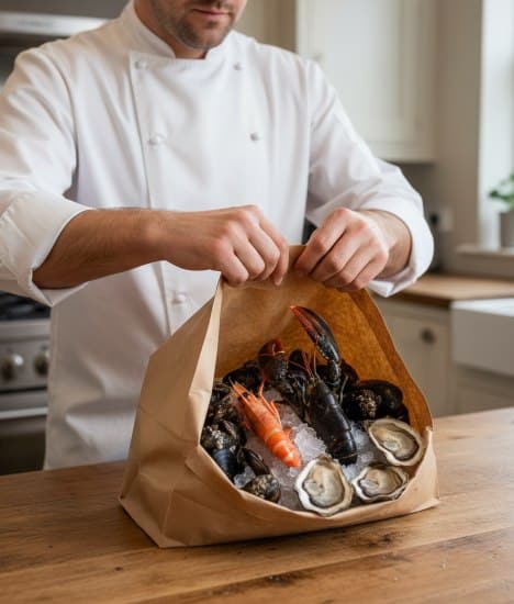chef privé a Paris  spécialisé dans les fruits de mer