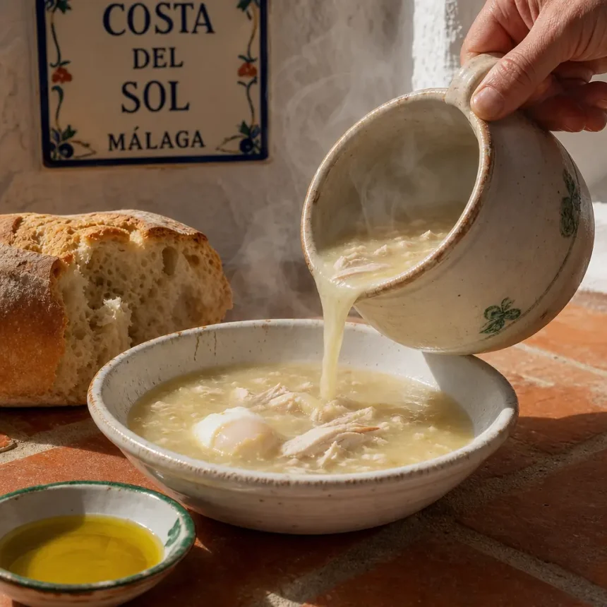 The best food in Costa del Sol: a traveler's culinary guide gazpachuelo-pouring-detail-costa-del-sol