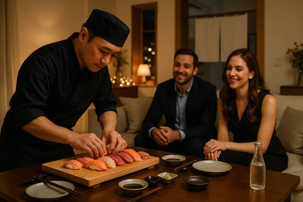 how much private sushi chef in UK