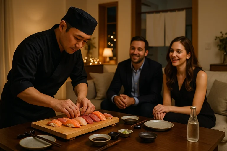 how much private sushi chef in UK