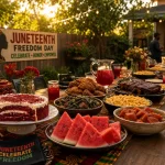 juneteenth-dinner-backyard-spread
