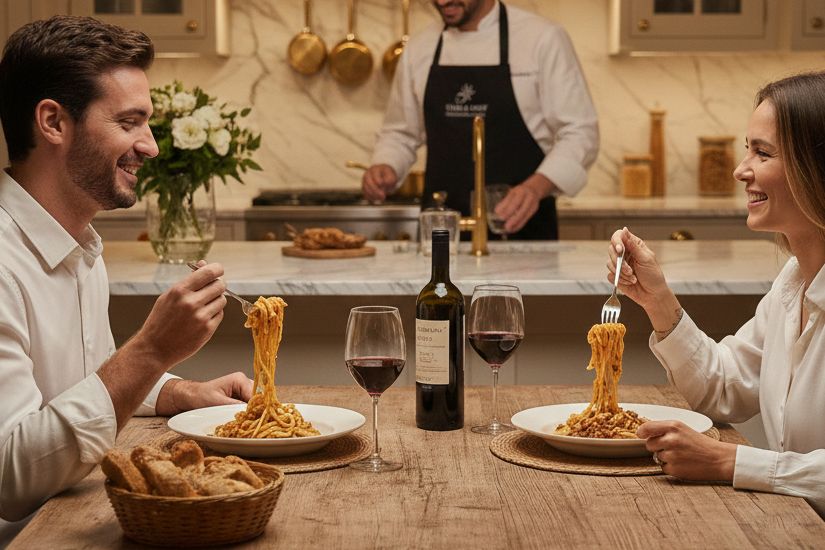 pasta dinner at home