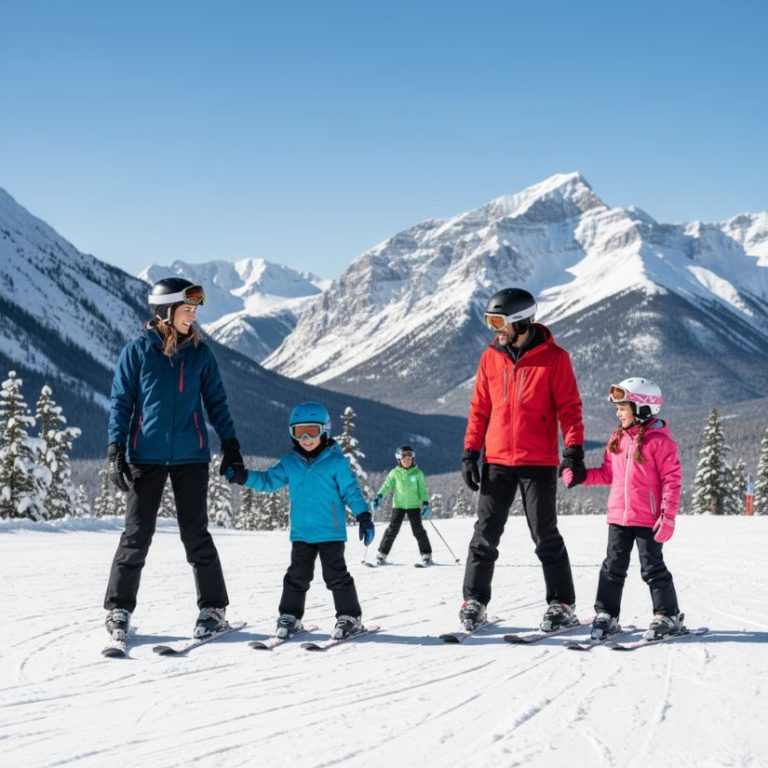 how to plan a family ski trip canada