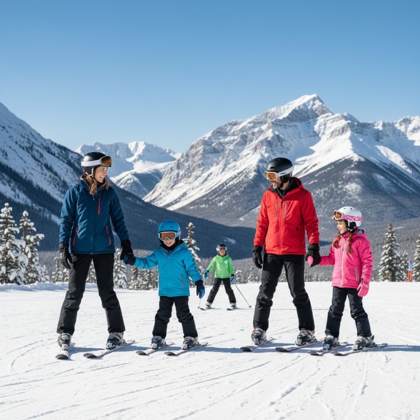 how to plan a family ski trip canada