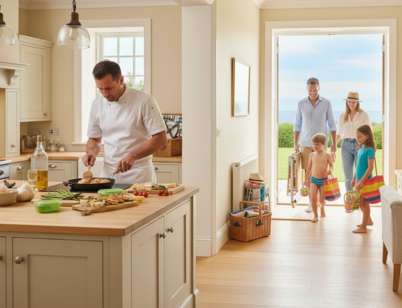 private chef to cook family meals during beach vacations
