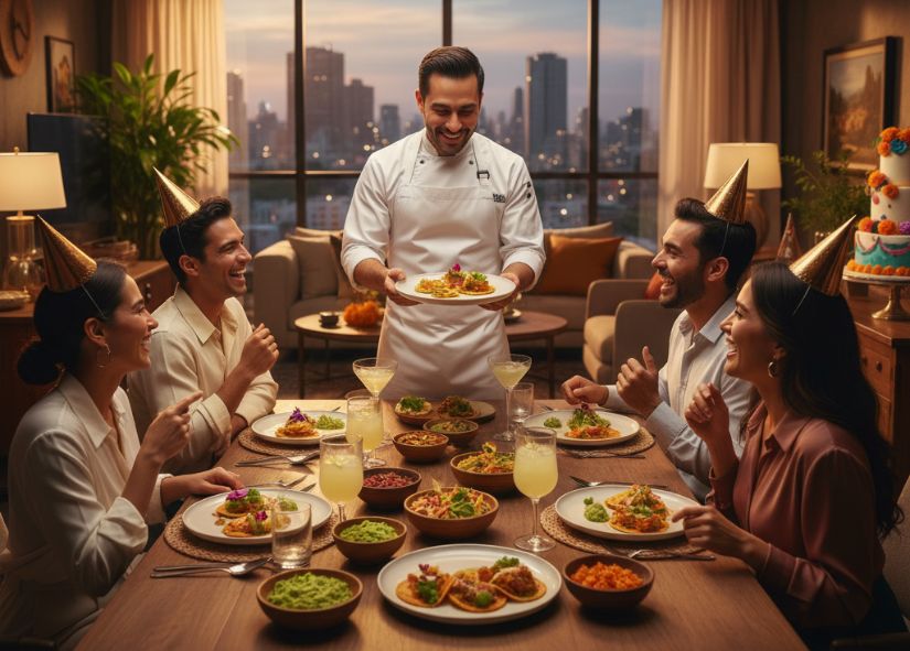 private chef cooking mexican food in brisbane