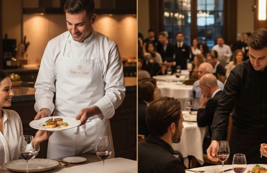 Private chef prices vs. restaurant dining