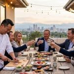 a private sushi chef cooking for friends in denver