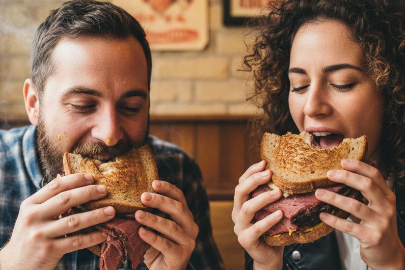 Smoked meat sandwich