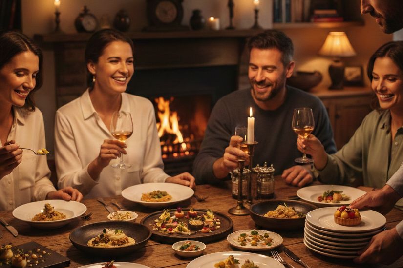 Multi course tasting menu