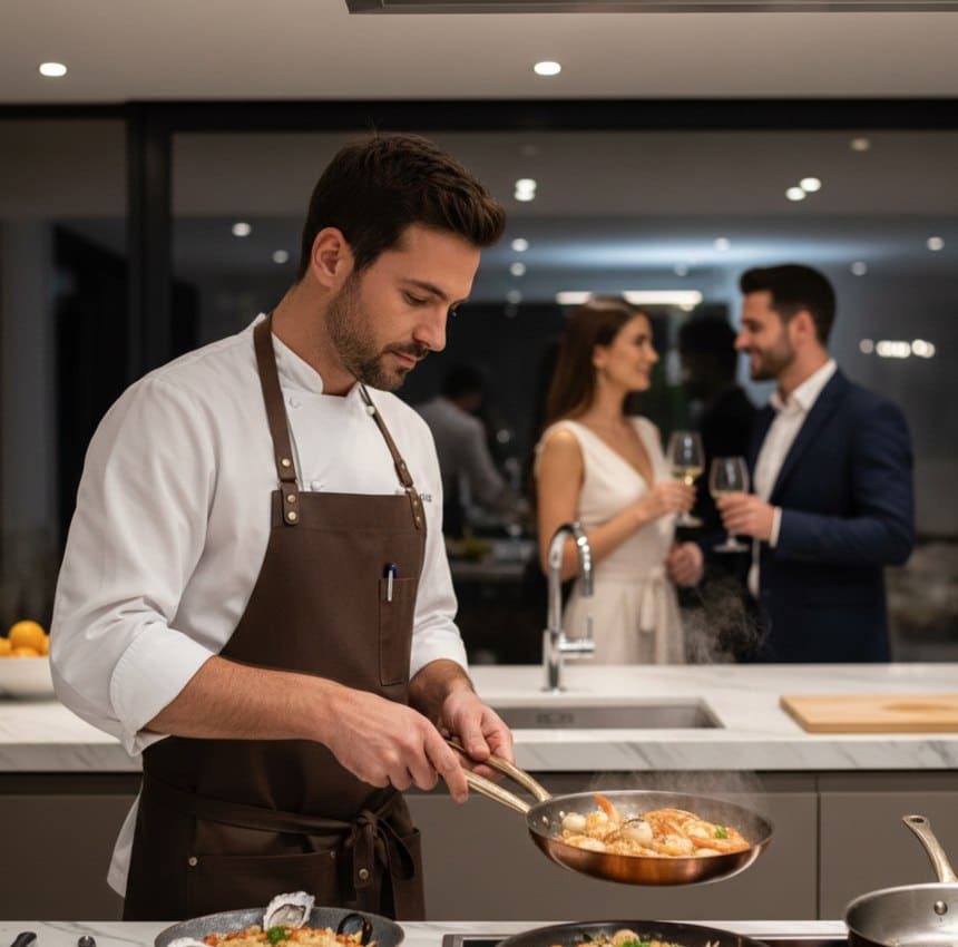 Chef privé à Saint-Tropez spécialisé dans les fruits de mer