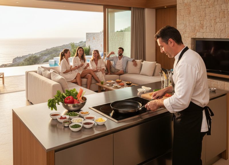 Un chef privé peut-il venir dans ma villa ?