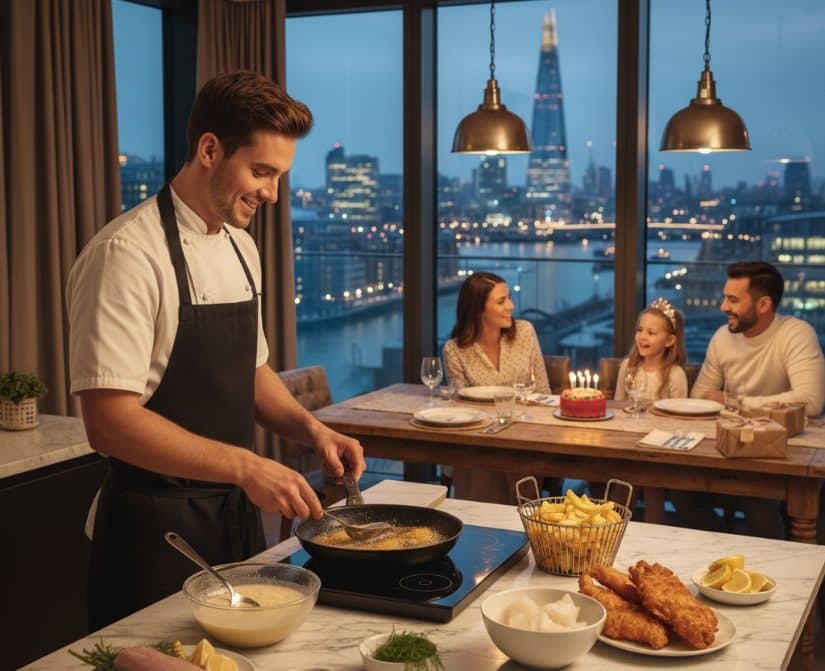 private chef cooking for family