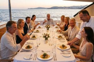 How to host a yacht dinner party that guests will never forget How to host a yacht dinner party that guests will never forget